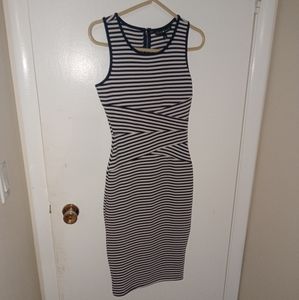 Derek Heart striped bodycon dress
